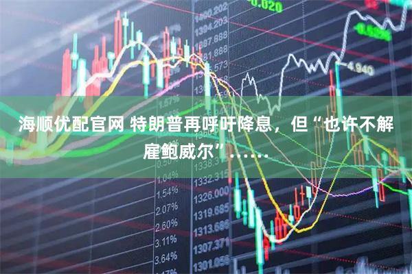 海顺优配官网 特朗普再呼吁降息，但“也许不解雇鲍威尔”……