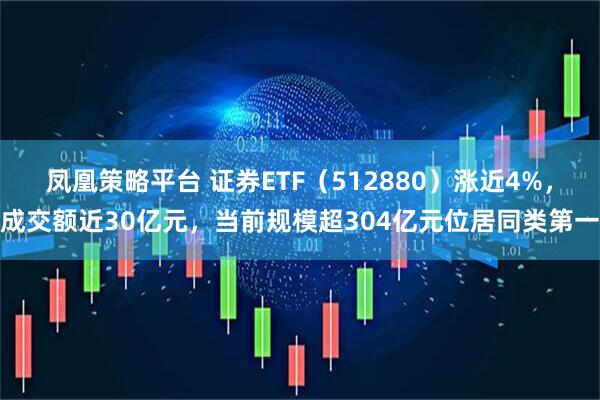凤凰策略平台 证券ETF（512880）涨近4%，成交额近30亿元，当前规模超304亿元位居同类第一